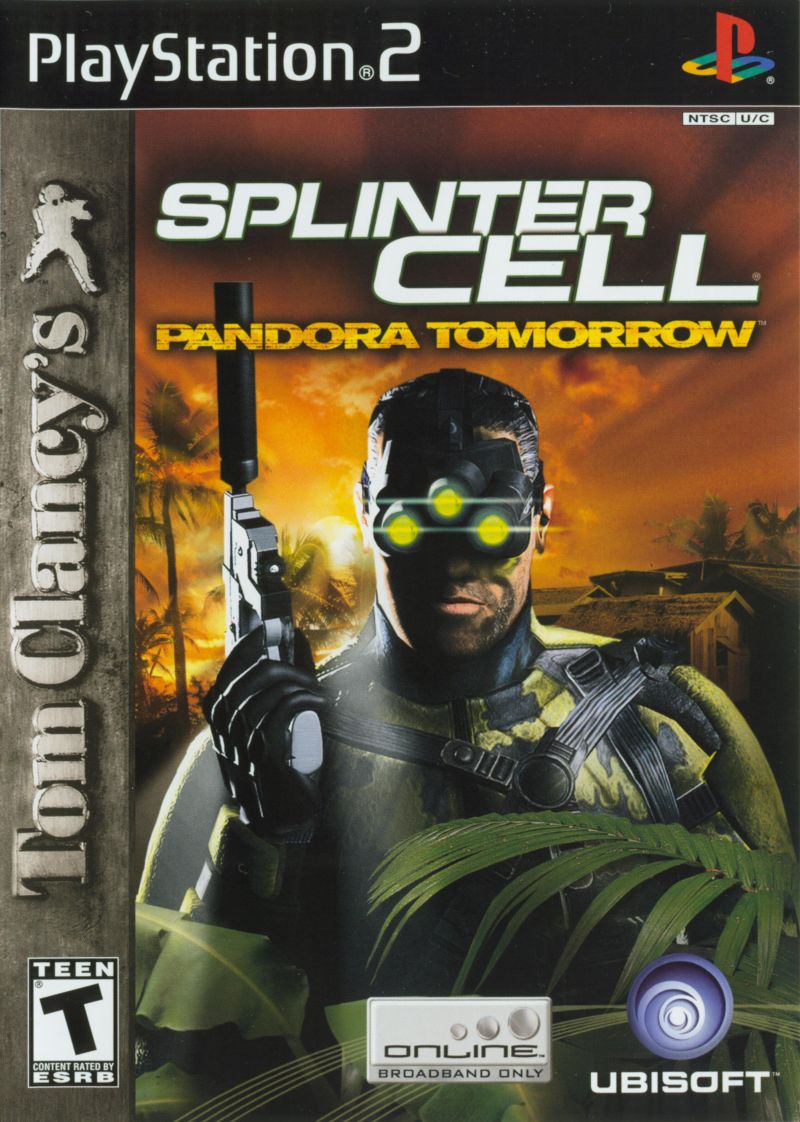 Splinter Cell Pandora Tomorrow box art for Playstation 2